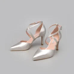 ANGEL ALARCON Liliam - Zapatos De Novia Tacon Medio Y Mini Plataforma Comodos Online