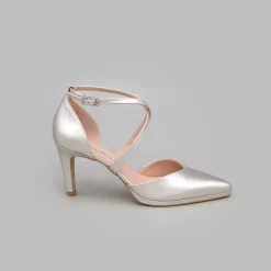 ANGEL ALARCON Liliam - Zapatos De Novia Tacon Medio Y Mini Plataforma Comodos Online