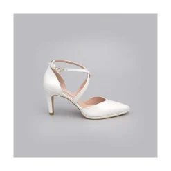 ANGEL ALARCON Liliam - Zapatos De Novia Tacon Medio Y Mini Plataforma Comodos Online