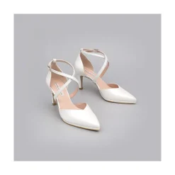 ANGEL ALARCON Liliam - Zapatos De Novia Tacon Medio Y Mini Plataforma Comodos Online