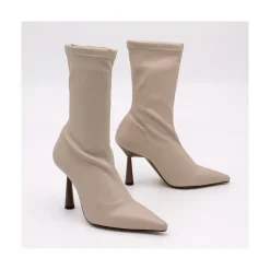 ANGEL ALARCON Lori - Botin Elastico Con Tacon Alto Y Punta Fina