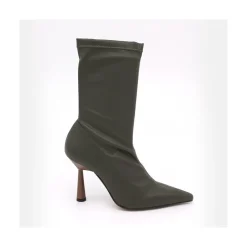 ANGEL ALARCON Lori - Botin Elastico Con Tacon Alto Y Punta Fina