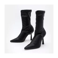 ANGEL ALARCON Lori - Botin Elastico Con Tacon Alto Y Punta Fina Best