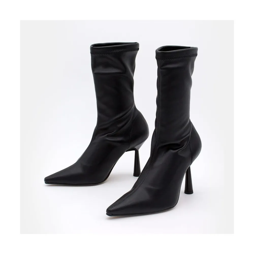 ANGEL ALARCON Lori - Botin Elastico Con Tacon Alto Y Punta Fina Best