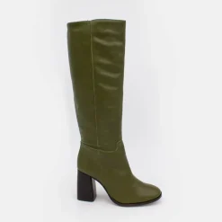 ANGEL ALARCON Lungo - Bota Alta De Mujer Con Tacon Ancho Hot