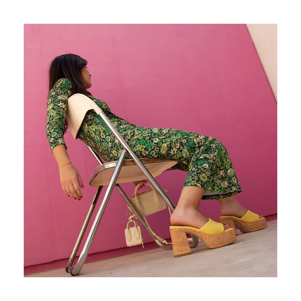 ANGEL ALARCON Mahalia - Mules De Plataforma De Corcho Sale