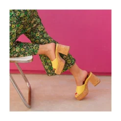 ANGEL ALARCON Mahalia - Mules De Plataforma De Corcho Sale
