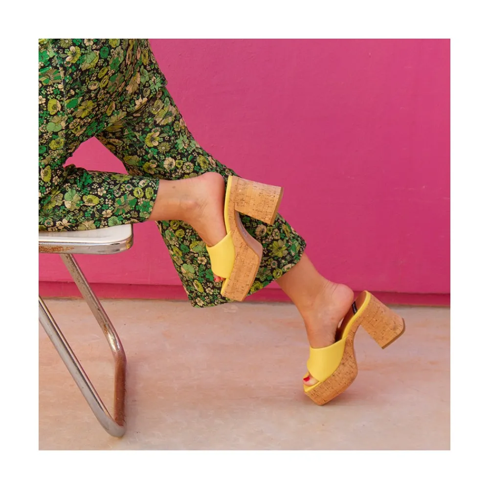 ANGEL ALARCON Mahalia - Mules De Plataforma De Corcho Sale
