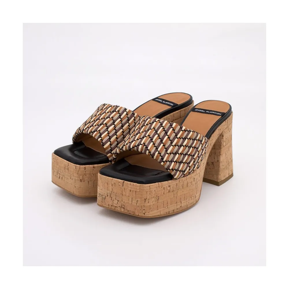 ANGEL ALARCON Mahalia - Mules De Plataforma De Corcho Outlet