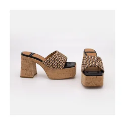 ANGEL ALARCON Mahalia - Mules De Plataforma De Corcho Outlet