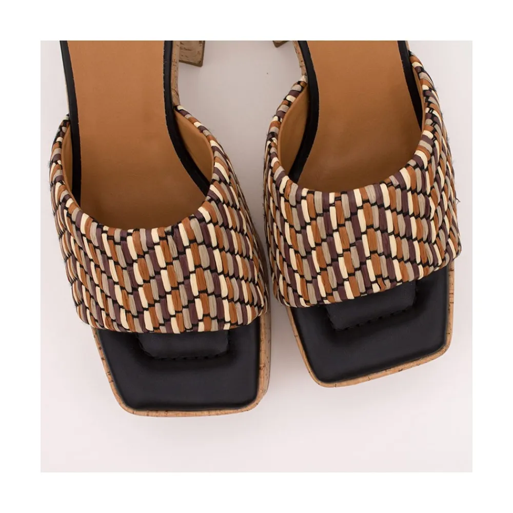 ANGEL ALARCON Mahalia - Mules De Plataforma De Corcho Outlet