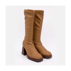 ANGEL ALARCON Managua - Botas Elasticas De Tipo Calcetin Con Tacon Geometrico Alto New
