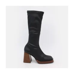 ANGEL ALARCON Managua - Botas Elasticas De Tipo Calcetin Con Tacon Geometrico Alto Sale