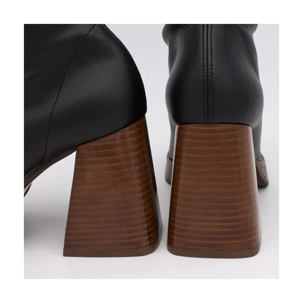 ANGEL ALARCON Managua - Botas Elasticas De Tipo Calcetin Con Tacon Geometrico Alto Sale