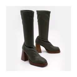 ANGEL ALARCON Managua - Botas Elasticas De Tipo Calcetin Con Tacon Geometrico Alto Online