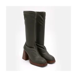 ANGEL ALARCON Managua - Botas Elasticas De Tipo Calcetin Con Tacon Geometrico Alto Online