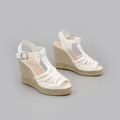 ANGEL ALARCON Margot - Alpargatas De Novia De Cuna De Esparto Outlet