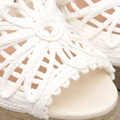 ANGEL ALARCON Margot - Alpargatas De Novia De Cuna De Esparto Outlet