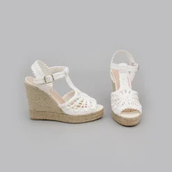 ANGEL ALARCON Margot - Alpargatas De Novia De Cuna De Esparto Outlet