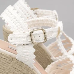 ANGEL ALARCON Margot - Alpargatas De Novia De Cuna De Esparto Outlet