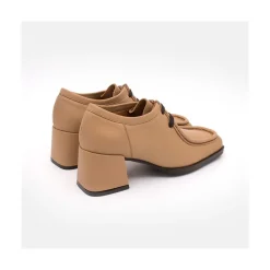 ANGEL ALARCON Milla - Zapato De Piel Con Cordoneras Y Tacon Ancho Clearance