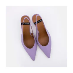 ANGEL ALARCON Monicamin - Stiletto Destalonado De Piel Con Tacon Medio Outlet