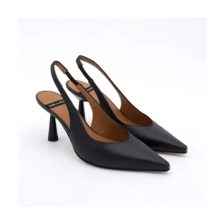 ANGEL ALARCON Monicamin - Stiletto Destalonado De Piel Con Tacon Medio Outlet