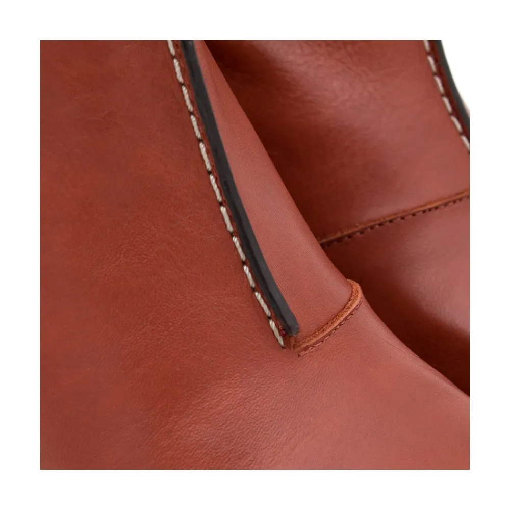 ANGEL ALARCON Motagua - Botas De Mujer De Piel Con Tacon De Bloque Robusto Discount