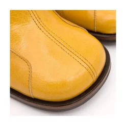 ANGEL ALARCON Nathalia - Botin De Piel Brillante Fabricado Por Piezas