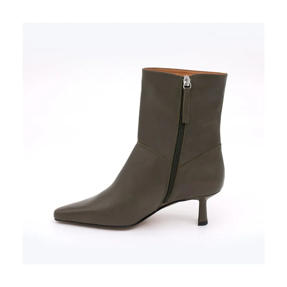 ANGEL ALARCON Nina - Botin De Cana Ancha Con Tacon Bajo Best