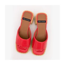 ANGEL ALARCON Nova - Mule Colchado Con Tacon Ancho Y Plataforma Clearance