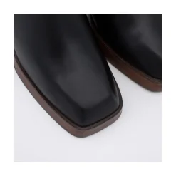 ANGEL ALARCON Olama - Botas De Mujer Comodas De Piel Con Tacon Chunky Y Plataforma Hot