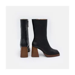 ANGEL ALARCON Olama - Botas De Mujer Comodas De Piel Con Tacon Chunky Y Plataforma Online