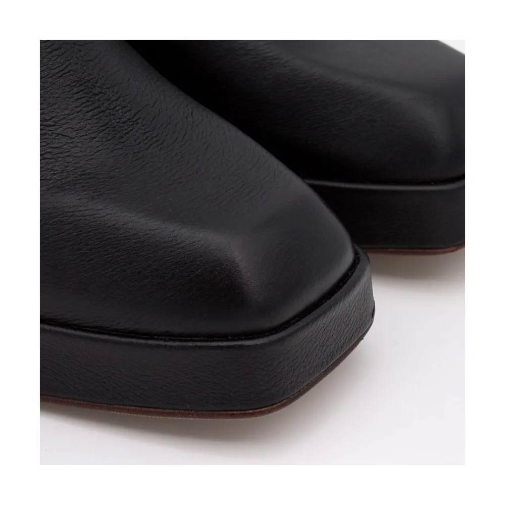 ANGEL ALARCON Olama - Botas De Mujer Comodas De Ante Con Tacon Chunky Y Plataforma New