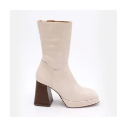 ANGEL ALARCON Olama - Botas De Mujer Comodas De Piel Con Tacon Chunky Y Plataforma Sale