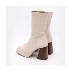 ANGEL ALARCON Olama - Botas De Mujer Comodas De Piel Con Tacon Chunky Y Plataforma Sale