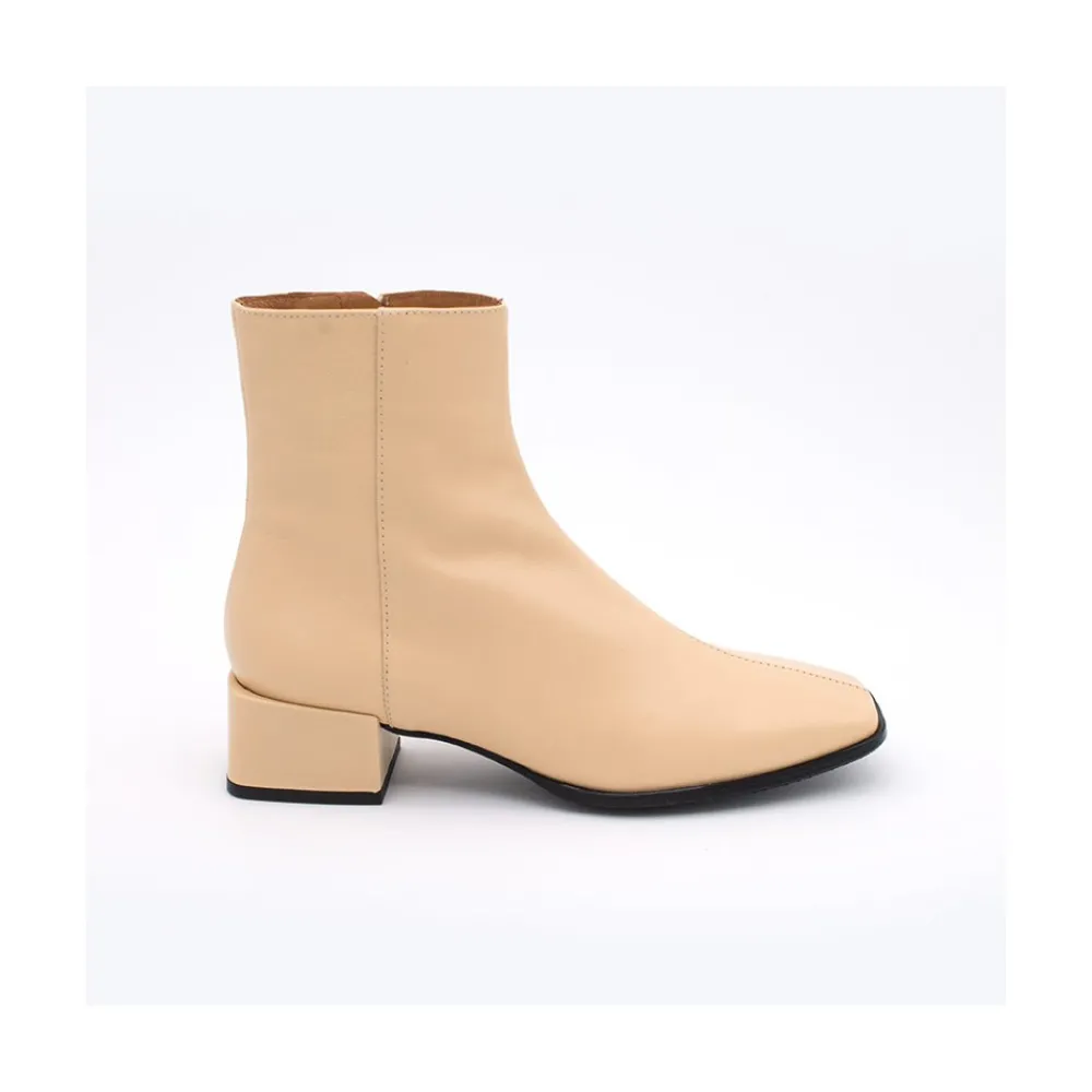ANGEL ALARCON Oyate - Botines Comodos Con Tacon Bajo Ancho New