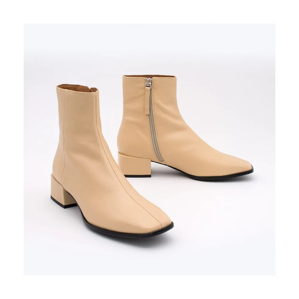 ANGEL ALARCON Oyate - Botines Comodos Con Tacon Bajo Ancho New
