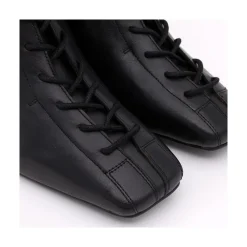 ANGEL ALARCON Pacuare - Botines Con Cordoneras Y Cremallera Con Tacon Ancho New