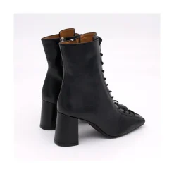 ANGEL ALARCON Pacuare - Botines Con Cordoneras Y Cremallera Con Tacon Ancho New