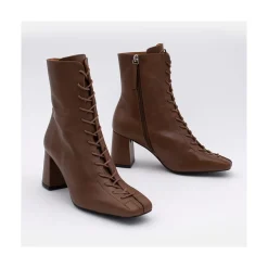 ANGEL ALARCON Pacuare - Botines Con Cordoneras Y Cremallera Con Tacon Ancho Discount