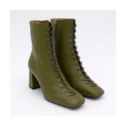 ANGEL ALARCON Pacuare - Botines Con Cordoneras Y Cremallera Con Tacon Ancho Best