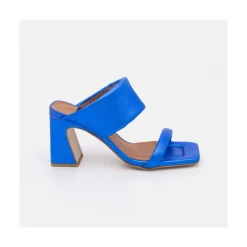 ANGEL ALARCON Parton - Sandalias Metalizadas Acolchadas Con Tacon Outlet