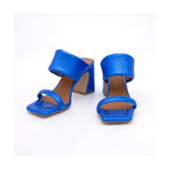 ANGEL ALARCON Parton - Sandalias Metalizadas Acolchadas Con Tacon Outlet