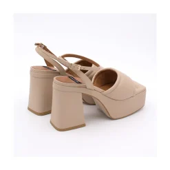 ANGEL ALARCON Patti - Sandalia Acolchada De Tacon Ancho Y Plataforma Outlet