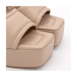 ANGEL ALARCON Patti - Sandalia Acolchada De Tacon Ancho Y Plataforma Outlet