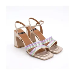 ANGEL ALARCON Robyn - Sandalias De Piel De Tiras Con Tacon Alto Discount