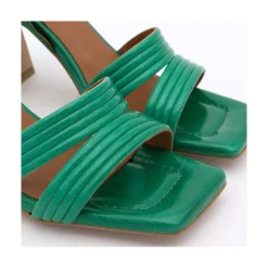 ANGEL ALARCON Robyn - Sandalias De Piel Brillante De Tiras Con Tacon Alto Online