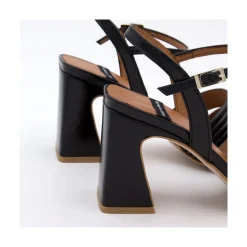 ANGEL ALARCON Robyn - Sandalias De Piel Brillante De Tiras Con Tacon Alto Online