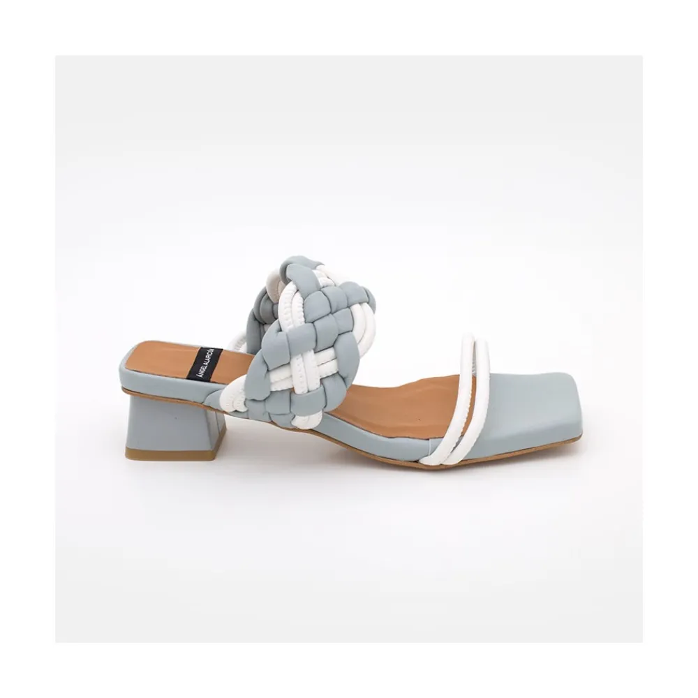 ANGEL ALARCON Romy - Sandalia De Tiras Acolchadas Con Tacon Bajo Discount